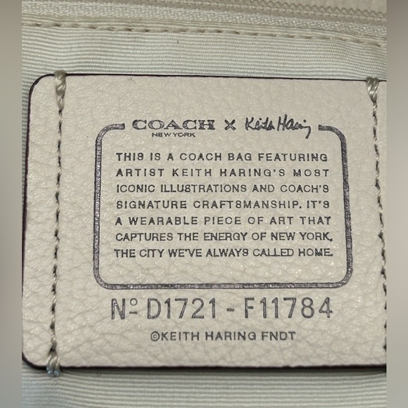 COACH X Keith Haring “Hudson” Grain Leather Crossbody Bag❤️ - Picture 12 of 13